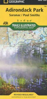Adirondack Park: Saranac/Paul Smiths Topographic Map